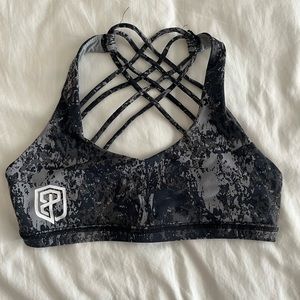 Born Primitive dark camo sports bra